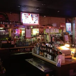 a bar with a lot of liquor