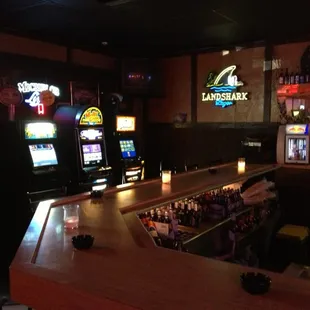 a view of the bar from the bar