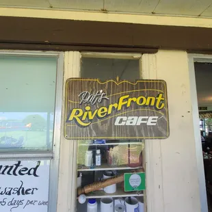 Walking into Pat's for breakfast!