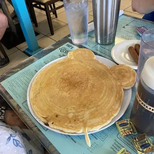 Enormous pancake with ears and a tail