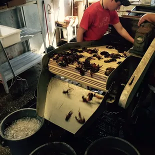 two men in a kitchen