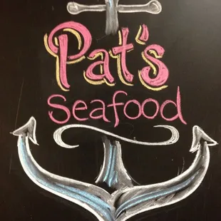 a chalk drawing of an anchor