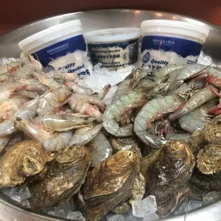 oysters and mussels, food, oysters, shellfish, mussels
