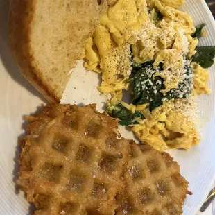 Spinach &amp; Cotija Cheese Scramble (Sunday Brunch Menu)