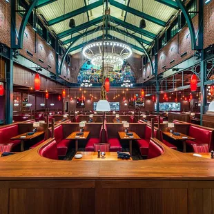 the interior of a restaurant