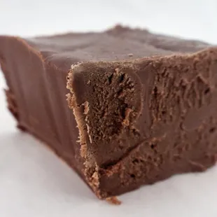 a piece of chocolate cake