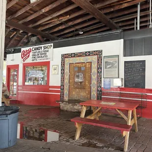 Waiting area next to arcade for all ages