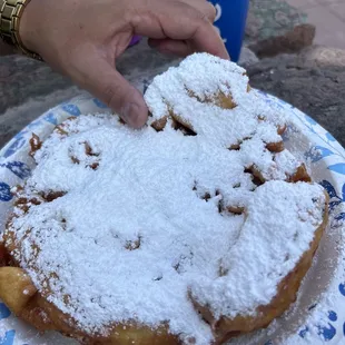 Huge funnel cake