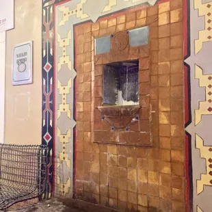 Natural Springs Water Fountain in Back - Patsy's Candies