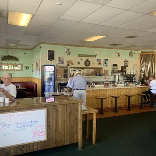 diners at the counter
