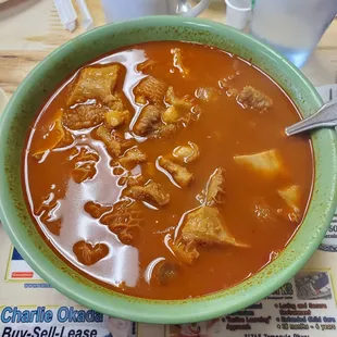 Menudo, LOADED with goodness! BURP