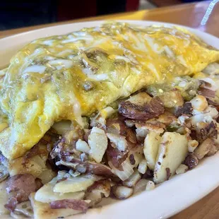 Chile Verde Omelet