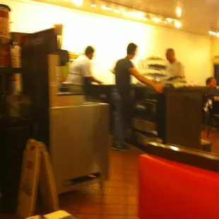 people working in the kitchen