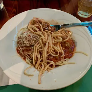 Off the menu spaghetti