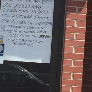 Money due to us, now thats a joke.