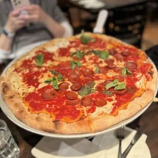 Half pepperoni/ half cheese