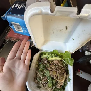 Larb did a comparison from my hand I am a vary tiny person I'm 5'0 my hands are really small