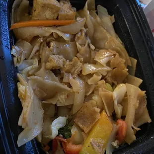 Drunken noodles w Tofu