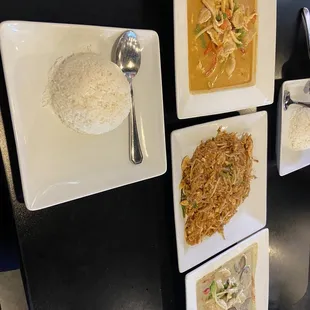 51. Red Curry, 41. Pad Thai, 52. Green Curry