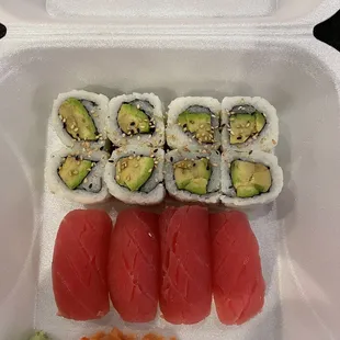 Avocado Roll *Tuna Nigiri