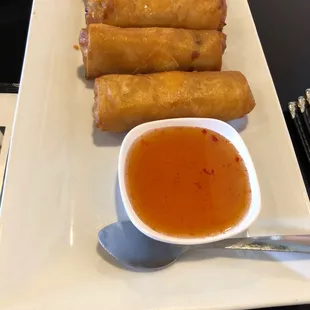 Fried veggie spring rolls