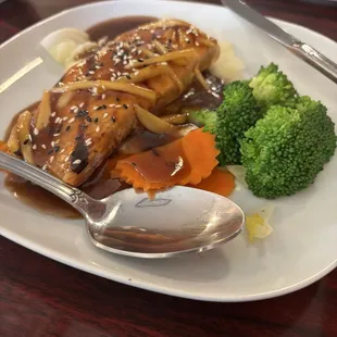 Salmon teriyaki