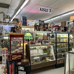 Various aisles filled with treasures.