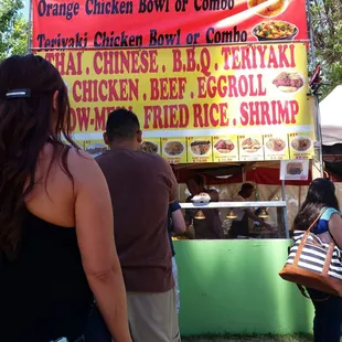 Chinese food stand
