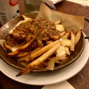 Fries with chili and cheese