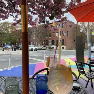 outside, tacos