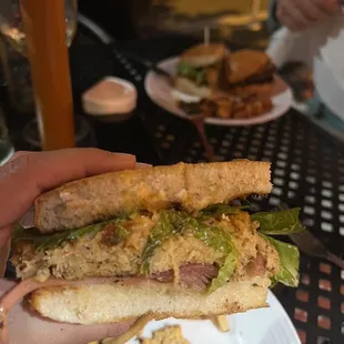 Crab cake sandwich - not jumbo lump, not Maryland style but very flavorful though, not dry, tasty 3.75/5.