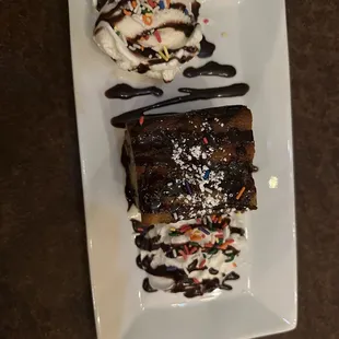 Chocolate chip bread pudding