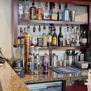 Bar area. I sat at the counter.