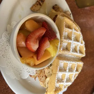 Chicken and waffles