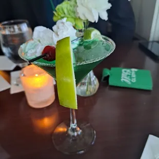 This apple Martini was so delicious and nice looking!