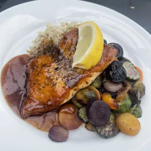 Bourbon Glazed Salmon