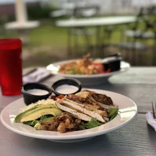 a plate of food on a table