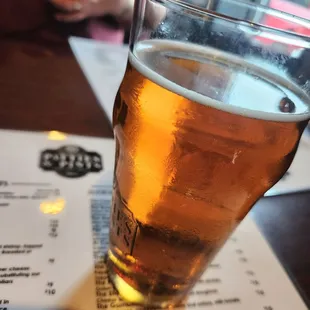 Kentucky Bourbon Barrel Ale was yummy!  8.2 proof. Sip, don't chug!