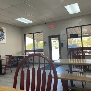 the inside of a restaurant