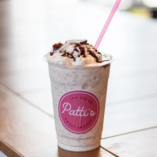 Next time you&apos;re in, order a Royal PB Cup Twisted Patti -- blended vanilla ice cream &amp; peanut butter cups topped with whipped cream!