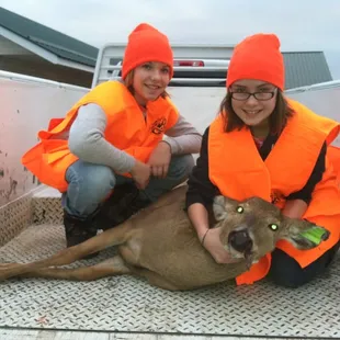 Large Game Registration Station, Emma Petit with her First Doe!
