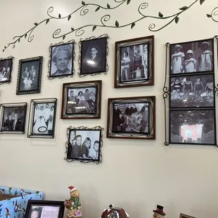 Inside decorations of the business's family