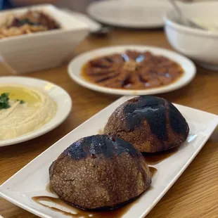 a plate of food on a table
