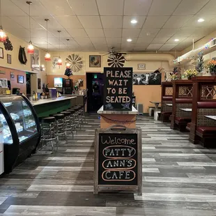 the inside of the restaurant