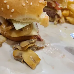 Mushroom Swiss Burger