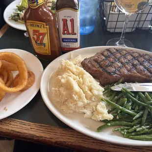 look at that steak ... enough for two meals !!!