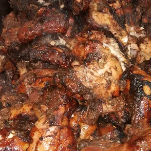 a pan full of chicken