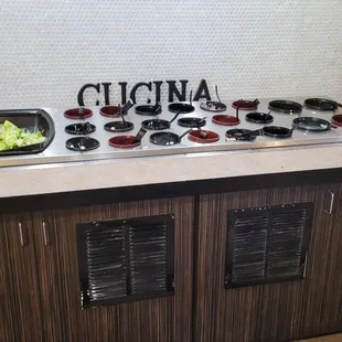 Salad bar with all the fixins