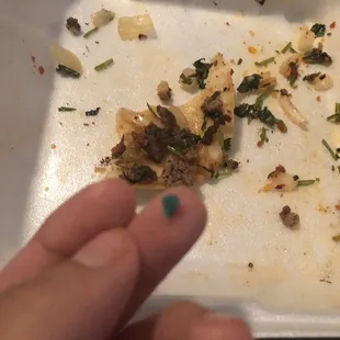 Be careful found a bunch of these pieces in my tacos