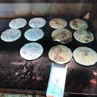 Pupusas made upon ordered